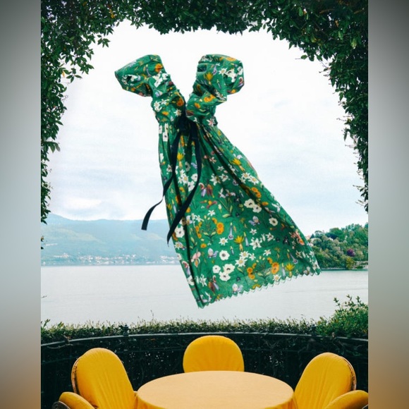 Gucci Vault X Agua Bendita | Cattleya midi dress | NWT L - Picture 1 of 15